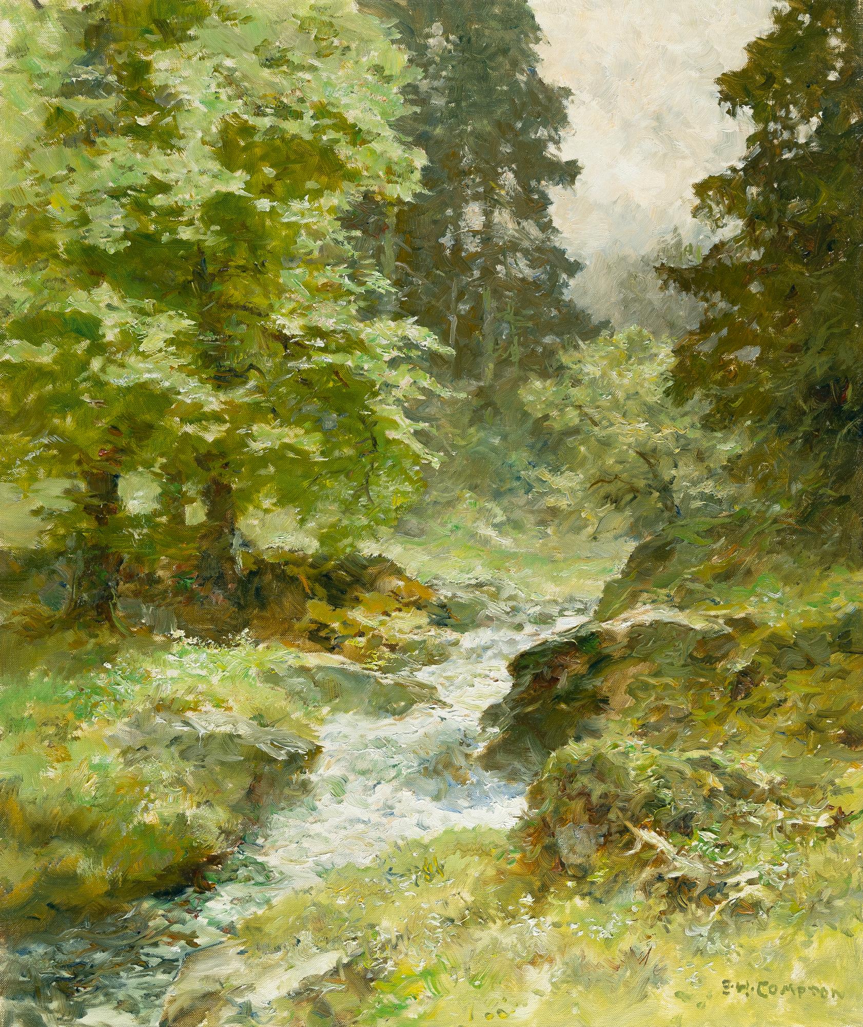 Edward Harrison Compton - Waldbad bei Grainau6