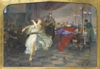 Edward Henry Corbould - Salome dancing before Herod