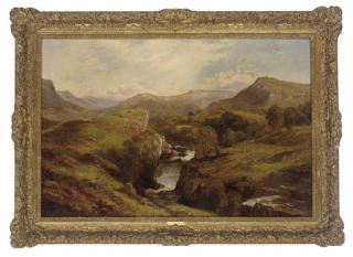 Edward Henry Holder - A river winding through an extensive landscape