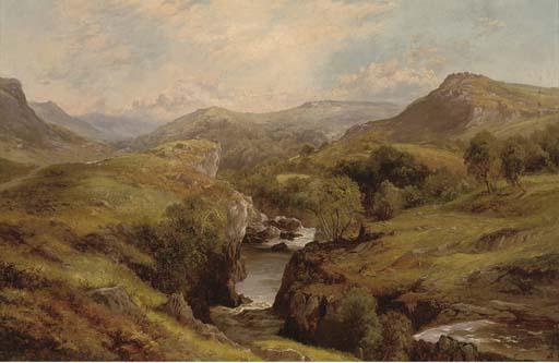 Edward Henry Holder - A River Winding Through An Extensive Landscape