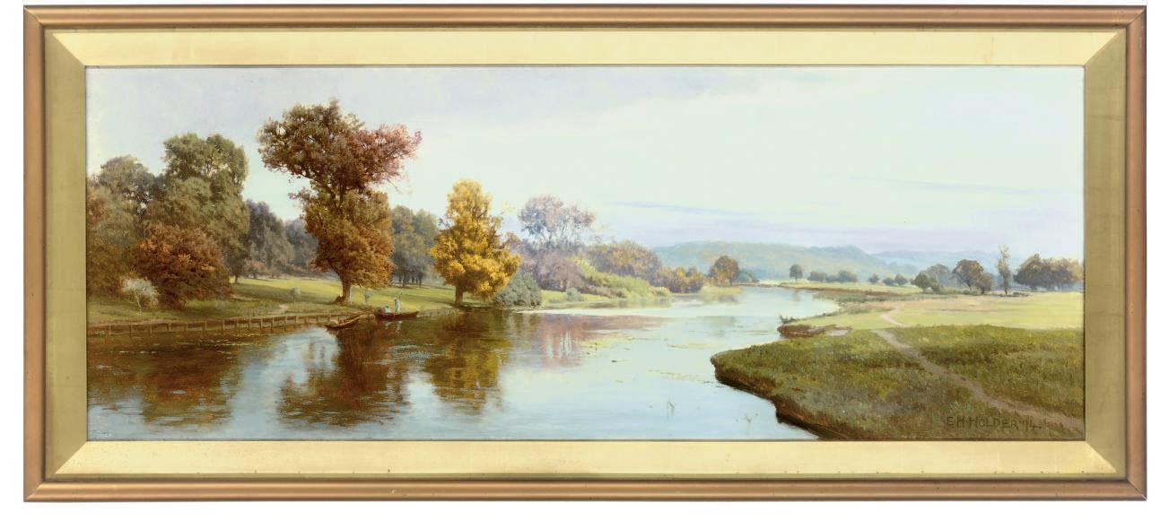 Edward Henry Holder - A summer\'s day on the river