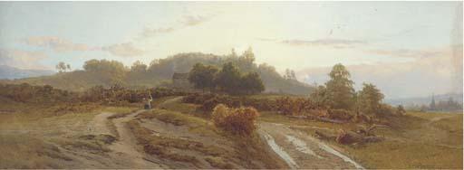 Edward Henry Holder - The first gleam, early morning on Reigate Heath