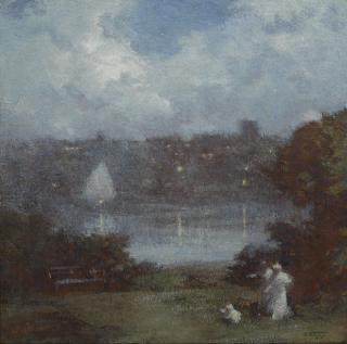 Edward Henry Potthast - A Midsummer Night, Cambridge