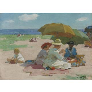 Edward Henry Potthast - At The Beach