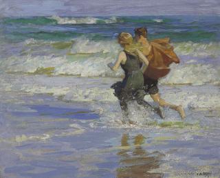Edward Henry Potthast - At the Beach