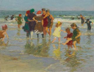 Edward Henry Potthast - Beach Scene