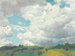 Edward Henry Potthast - Clouds On A Breezy Spring Day