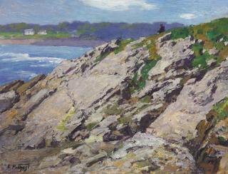 Edward Henry Potthast - Looking Out to Sea, The Coast of Maine