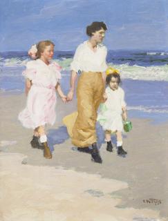 Edward Henry Potthast - On The Beach