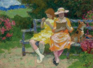 Edward Henry Potthast - Park Bench