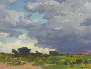 Edward Henry Potthast - Sudden Flight