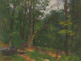 Edward Henry Potthast - Trees At The Edge Of A Clearing