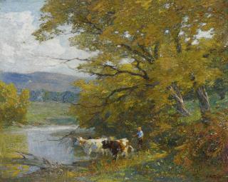 Edward Henry Potthast - Wooded Scene