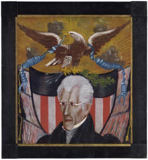 Edward Hicks - Portrait of Andrew Jackson