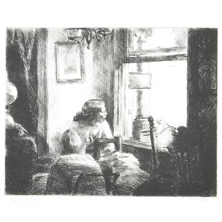 Edward Hopper - East Side Interior (Z. 8; L. Pl. 85)