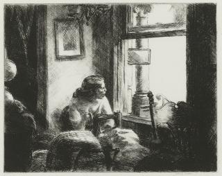 Edward Hopper - East Side Interior (Zigrosser 8; Levin 85)