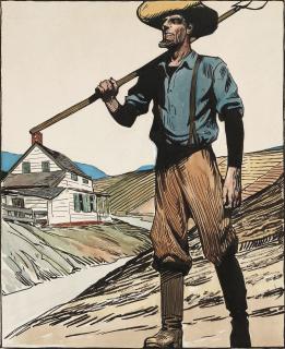 Edward Hopper - Man with a Hoe