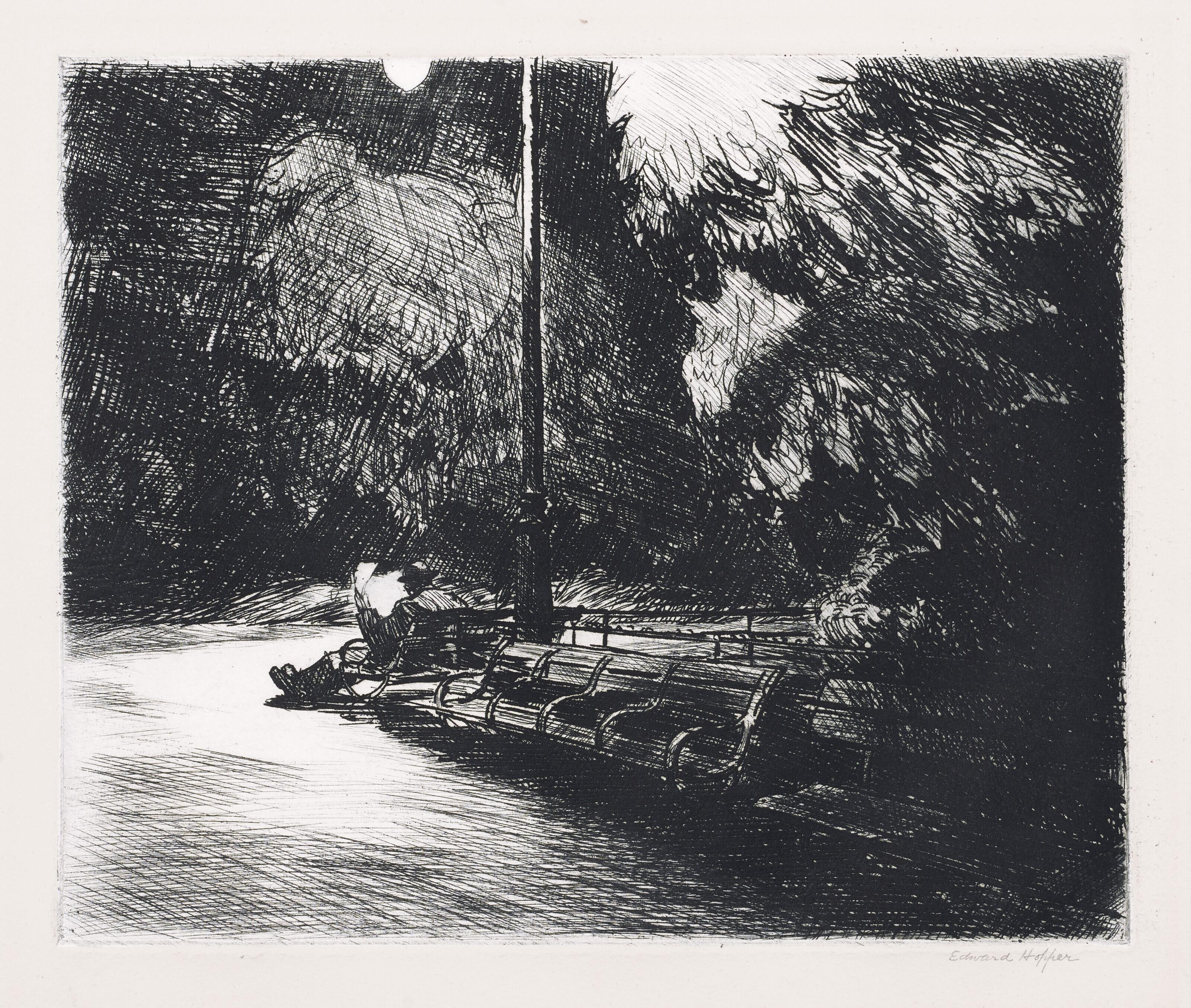Edward Hopper - Night in the Park