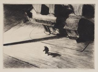 Edward Hopper - Night Shadows, from Six American Etchings (Series I)