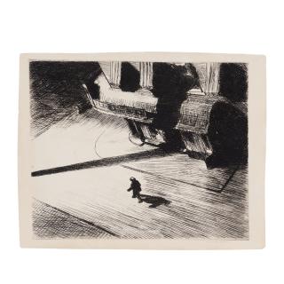 Edward Hopper - Night Shadows, from Six American Etchings (Series I)