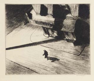 Edward Hopper - Night Shadows, From The New Republic Portfolio (Levin 82)