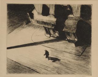 Edward Hopper - Night Shadows (Levin 82; Zigrosser 22)