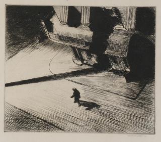 Edward Hopper - Night Shadows (Zigrosser 22; Levin 82)