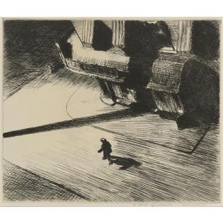 Edward Hopper - Night Shadows (Zigrosser 22; Levin 82)