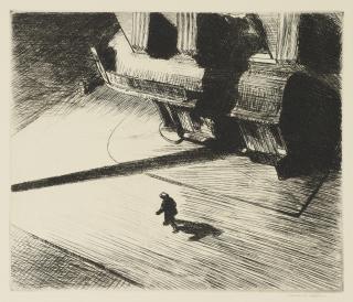 Edward Hopper - Night Shadows (Zigrosser 35; Levin 82)