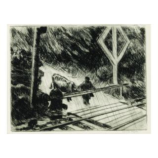 Edward Hopper - Railroad Crossing (L. 103; Z. 23)