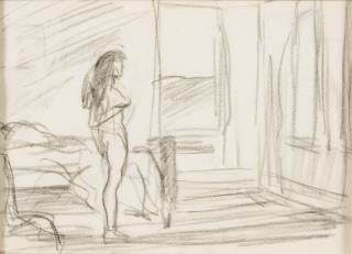Edward Hopper - Study for \'A Woman in the Sun\'