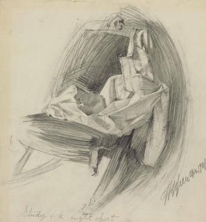 Edward Hopper - Study Of A Night Shirt