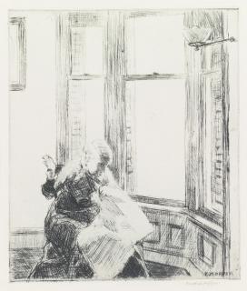 Edward Hopper - The Bay Window (Z. 34)