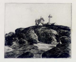 Edward Hopper - The Lighthouse (Maine Coast) (L. 98)