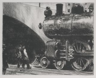 Edward Hopper - The Locomotive (Zigrosser 17; Levin 100)