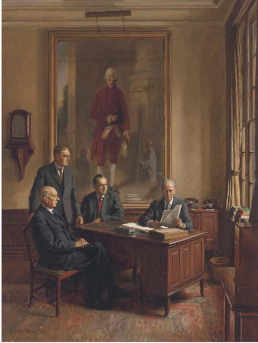 Edward I. Halliday - Conversation Piece At The Equitable Life Assurance Company