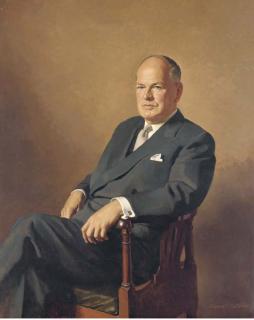 Edward Irvine Halliday, P.R.B.A., R.P. - Portrait of Sir Edward Ferguson, seated