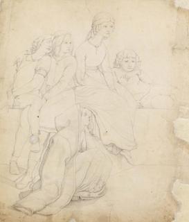 Edward Jakob von Steinle - Entwurfszeichnung zu \