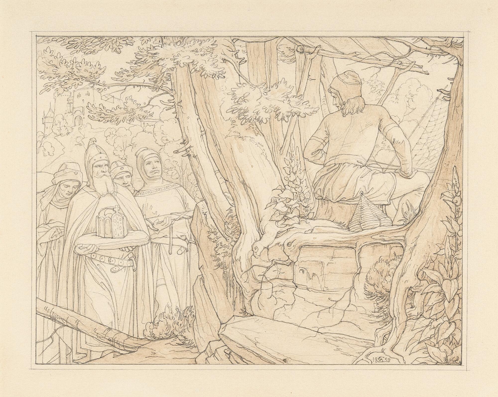 Edward Jakob von Steinle - Heinrich I. am Vogelherd