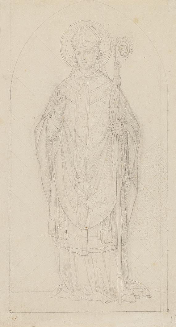 Edward Jakob von Steinle - Stehender Bischof