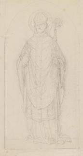 Edward Jakob von Steinle - Stehender Bischof