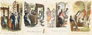 Edward Jeffrey Irving Ardizzone, R.A. - Four illustrations of pub interiors (all illustrated)