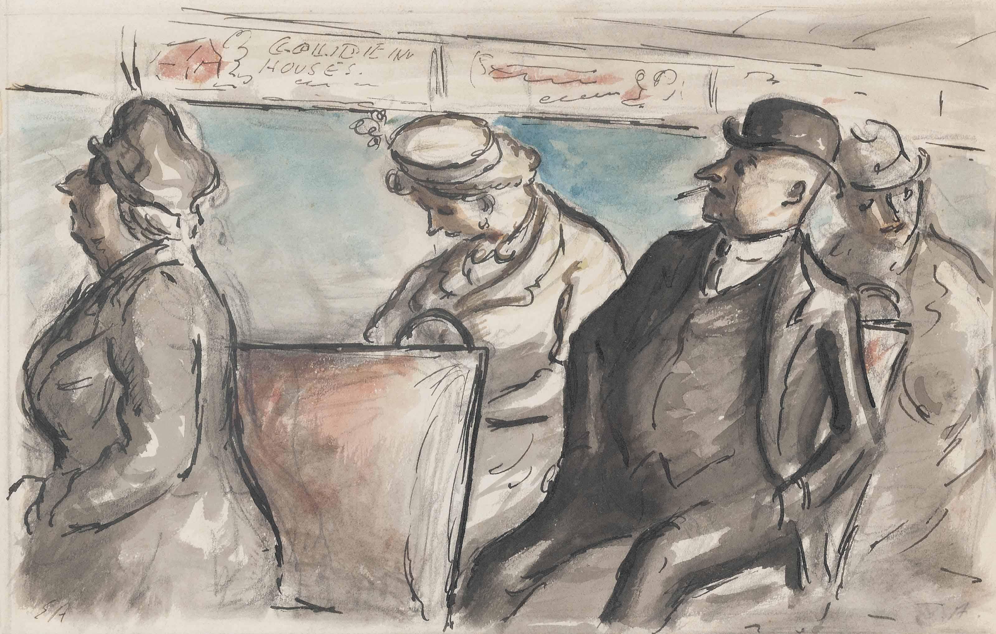 Edward Jeffrey Irving Ardizzone, R.A. - On the bus