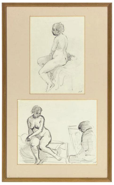 Edward Jeffrey Irving Ardizzone, R.A. - Two studies of a life class