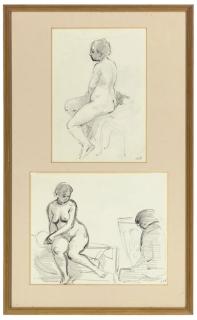 Edward Jeffrey Irving Ardizzone, R.A. - Two studies of a life class
