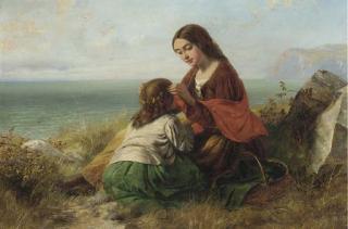 Edward John Cobbett, R.B.A. - A wreath of wild flowers