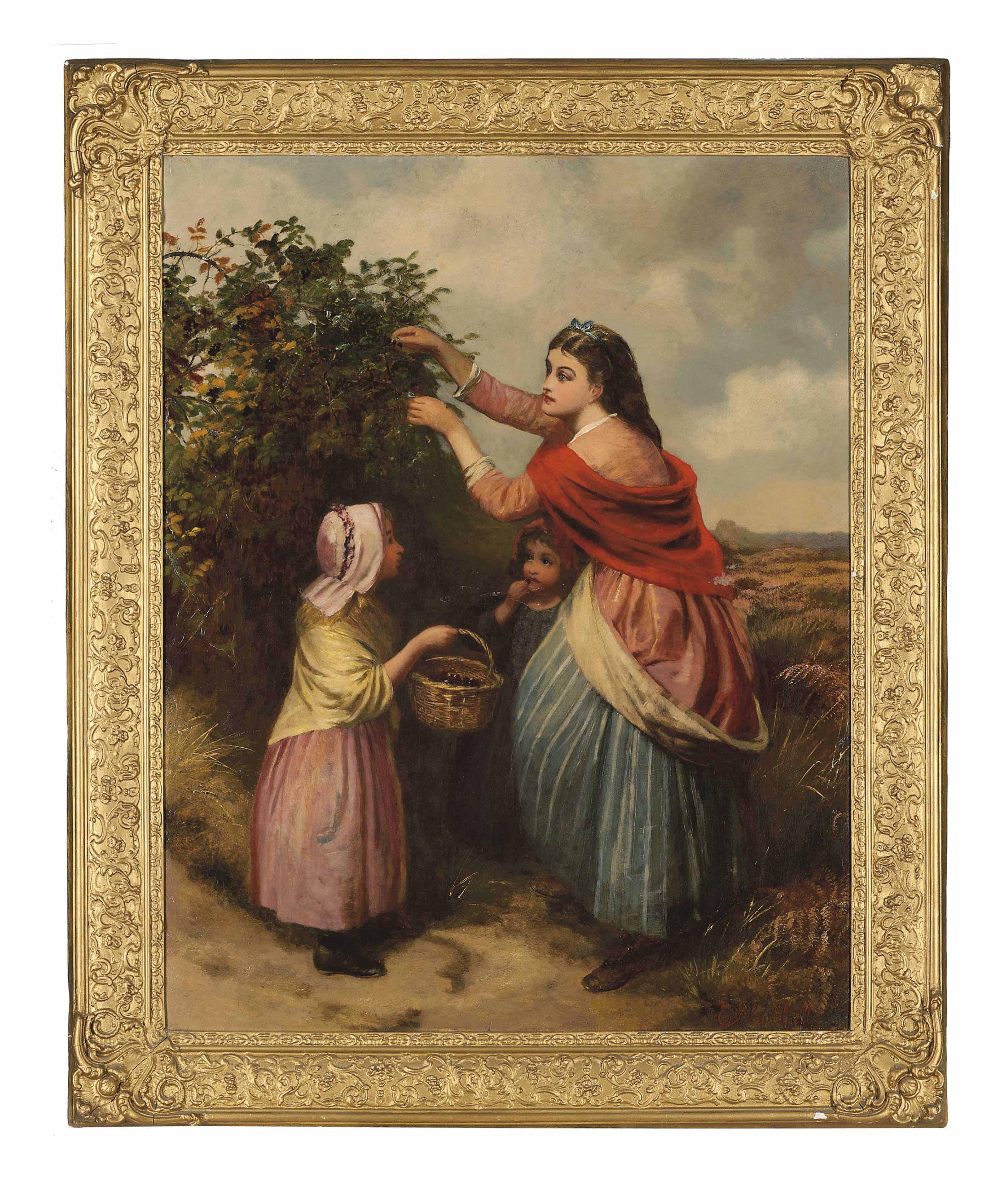 Edward John Cobbett, R.B.A. - Picking berries
