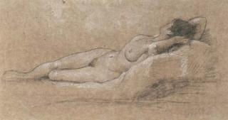 Edward John Gregory, R.A. - Reclining nude