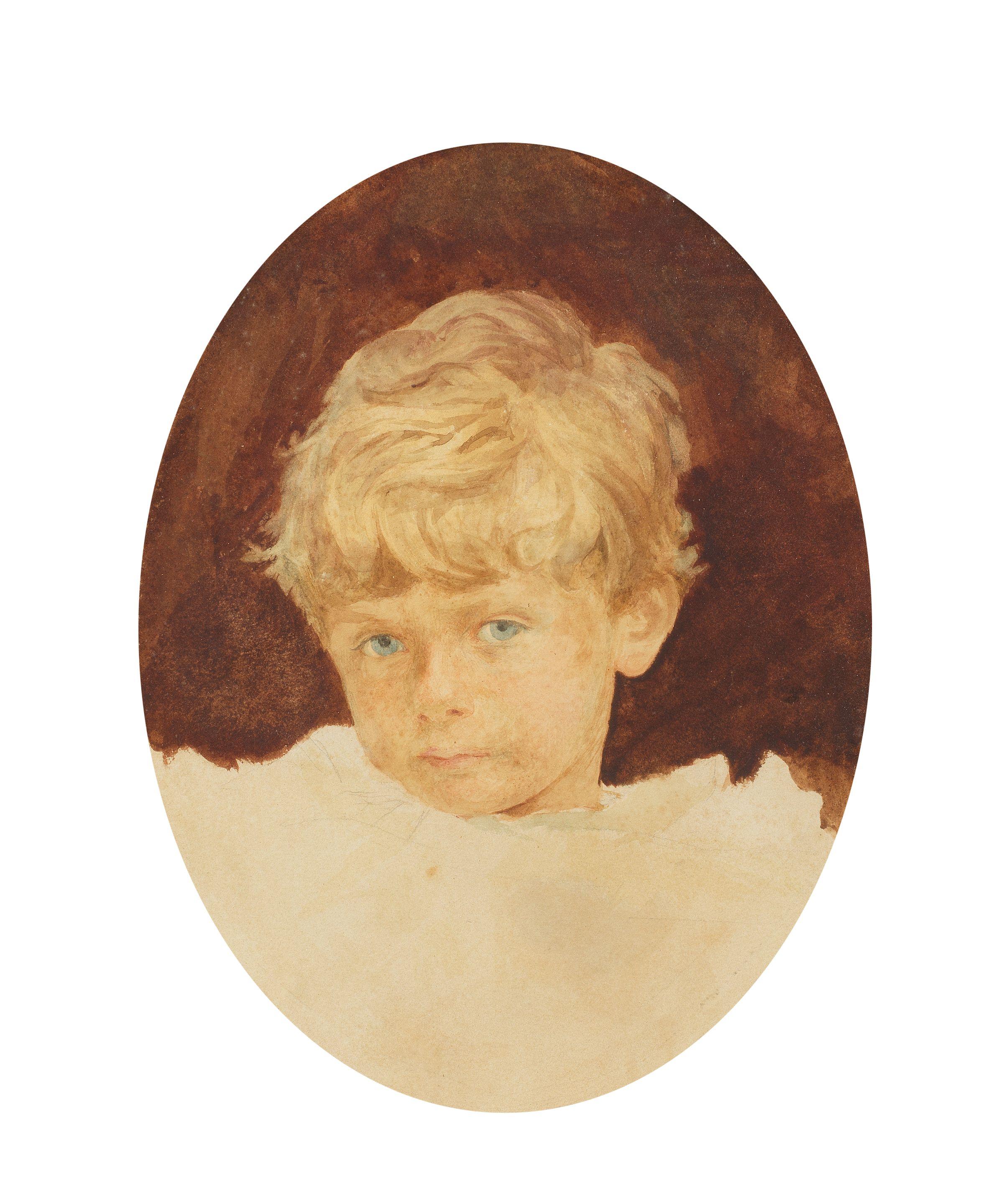 Edward John Gregory - Four sketches of the Newall children