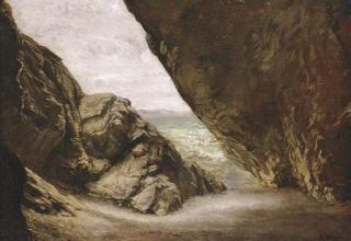 Edward John Poynter - The Cave at Tintagel: Study for Cave of the Storm Nymphs